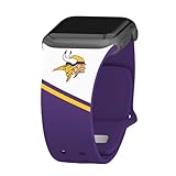 Game Time Minnesota Vikings HD Champion Series Watch Band Compatible with Apple Watch (42/44/45mm Long)