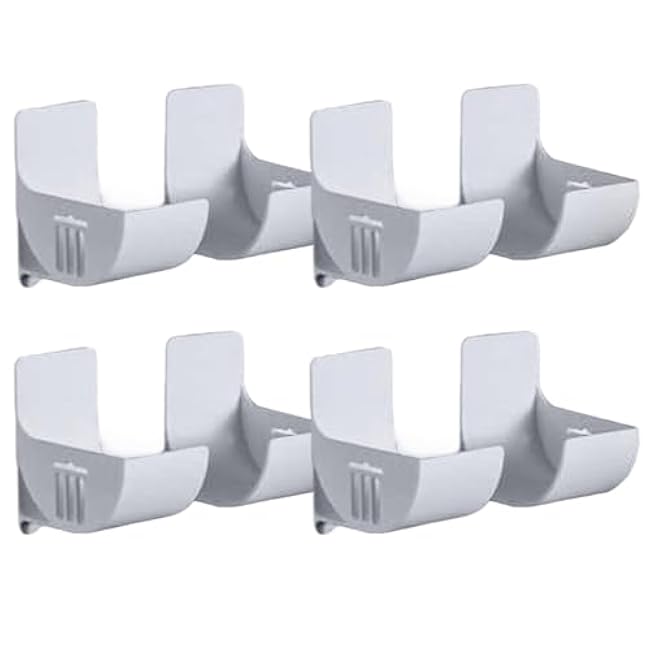 4PCS Trash Bag Holder, Self-Adhesive Garbage Bag Dispenser, Space Saving Storage Rack for Home Organization Kitchen, Tin Foil