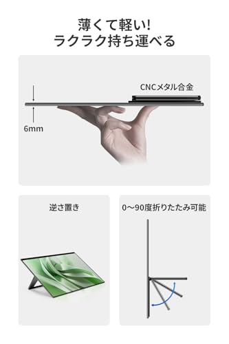 EHOMEWEI モバイルモニター 15.6インチ 4K タッチペン対応 RQ-156PU の商品画像 5