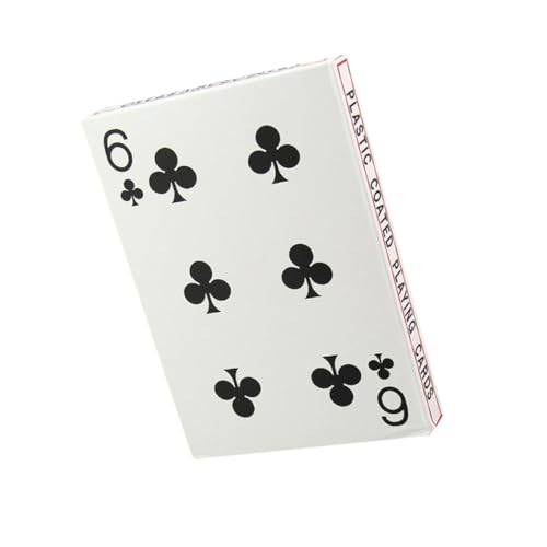 Große Spielkarten Vergrößert Pokerkarten für Zuhause Büro Bar Robustes Kartenspiel mit Praktischem Format für Familien Freizeitspaß Langlebig und Handlich