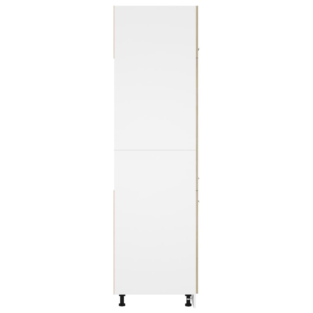 vidaXL Koelkastkast 60x57x207 cm bewerkt hout sonoma eikenkleurig