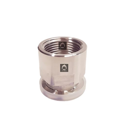 Image of bmotiontech FNPT to KF25 Flange Fitting (ISO-KF KF25 QF25 NW25) US NPT Thread Standard (1 inch FNPT x KF25)