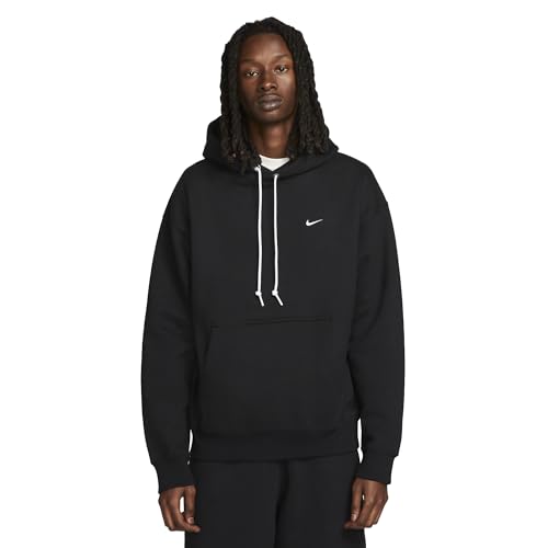 Nike DX1355-010 Solo Swoosh Sweatshirt Hombre Black/White Tamaño L