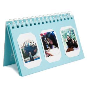 Any 64 Pockets Photo Album for Instax Mini 7, 8, 9, 10,70 Polaroid Camera Pieces of Moment Book for Storing Memories (Pink Calendar Style Album (60 Pockets))-image-42