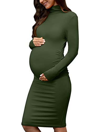 green dress with frills CRZ YOGA Womens Butterluxe Sleeveless Tank Maternity Dress Red Merlot / S