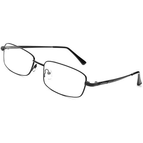 Fuisetaea Metal Frame Nearsighted Myopia Glasses -0.50 Titanium Alloy Distance Glasses Cover