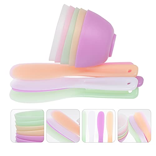 Set de 20 tazones para mezclar mascarillas de silicona EXCEART miniatura 6