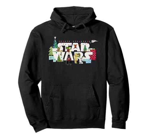 Star Wars Christmas Logo Holiday Celebration Pullover Hoodie