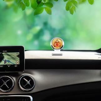 Image of Diviniti 24K Gold Plated Lord Siddhivinayak Ganpati Bappa Car Dashboard Idol Frame | Premium Spiritual Car Accessory for Divine Blessings & Positivity | Luxury Devotional Gift for Car, Office & Home |