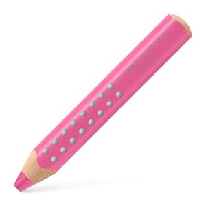 Faber-Castell 110629 - Buntstift Grippy Bonbonrosa, dicker 3-in-1 Malstift für Kleinkinder, ergonomischer Jumbo Buntstift