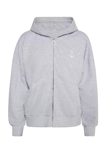 Veste à capuche surdimensionnée TEYLON sweat zippé femme grand confort pour le week-end