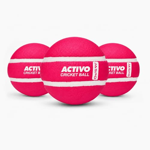 Image of jaspo Activo Air Core Indoor Cricket Ball |PU Material |Hollow Aircore Design |Soft Impact Play | 75g Lightweight |Safe for Indoor Cricket |Non-Toxic Build |Comfortable Grip |Durable & Kids-Friendly