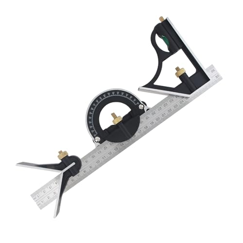 Règle de rapporteur réglable robuste avec marquage laser haute netteté