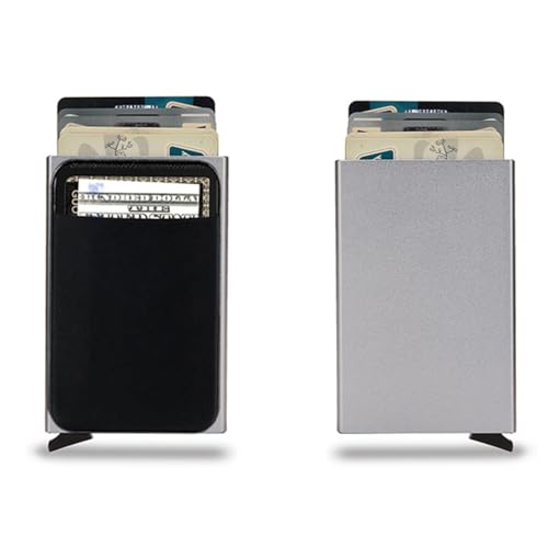 RFID Small Card Holder, Anti-degaussing Credit Card Holder, Men's Wallet, Metal Men's Card Holder, Wallet, Multi-Function Wallet