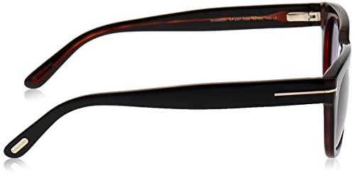 Tom Ford Snowdon Sunglasses Black Havana - FT0237 05B 50 FT0237 05B 50, Black on Dark Havana, 50-20-1453