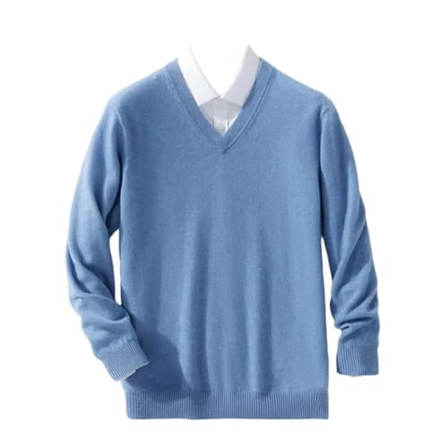 Men's Wool Sweaters V-Neck Pullovers Cashmere Knitting Spring Sweaters Knitwear Jumpers
