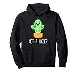 Not a Hugger Cactus | Cute Kawaii Do Not Hug Meme Pullover Hoodie