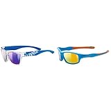 Uvex sportstyle 508 - Sonnenbrille für Kinder & sportstyle 507 - Sonnenbrille für Kinder - verspiegelt - inkl. Kopfband - blue-orange/orange - one size