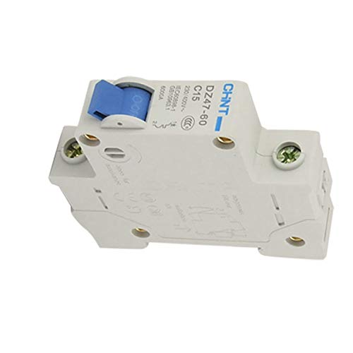 Aexit DZ47-60 C15 Circuit Breakers 15A Single Pole MCB Mini Miniature Circuit Breakers Circuit Breaker