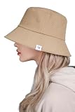 [VARZAR] Herringbone label bucket hat Beige