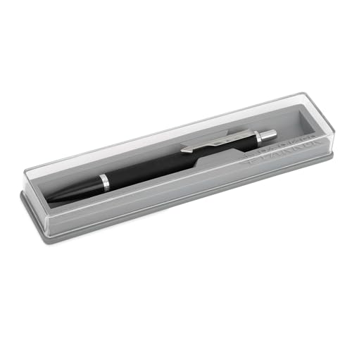 Parker Latitude Matte Black Chrome Trim Ball Pen| Ink Color - Blue | Perfect For Gifting Purpose | Elite Pen For Professionals (Image - 5)