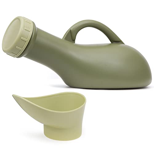 Bottiglia per urinatoio portatile viaggio, realizzata in plastica PP leggera e robusta, nessun odore, resistente al calore, la bottiglia per la pipì è stata sterilizzata a 100 gradi Celsius ad alta temperatura, sicura e igienica da usare, peso complessivo della bottiglia per la pipì di circa 150 grammi