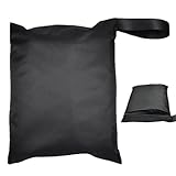 EsiFare レインコート収納バッグ 濡れた服のバッグ 防水ポーチ 水着入れ プール用収納袋 再利用可能 濡れた 衣類収納袋 レインコート入れ 乾湿分離 ジッパー付き収納ポーチ オックスフォード布 水泳 キャンプ 旅行用 約36*30cm