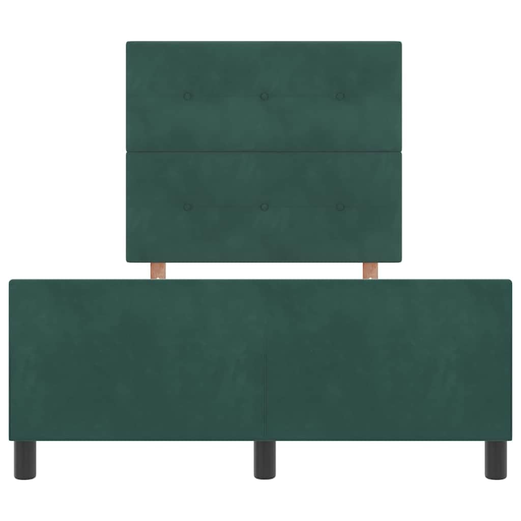 Velluto premium e legno massello Modern Box rettangolare 120x190 cm Verde