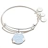 Alex-and-Ani-Celebrate-Happily-Ever-After-Expandable-Wire-Bangle Alex and Ani Bridal Expandable Bangle for Women, Happily Ever After Charm, Shiny Silver Finish, 2 to 3.5 in