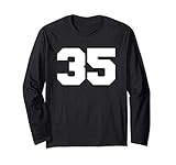 Photo Gallery number 35 sports jersey player #35 fan front print varsity maglia a manica Photo Gallery number 35 sports jersey player #35 fan front print varsity maglia a manica