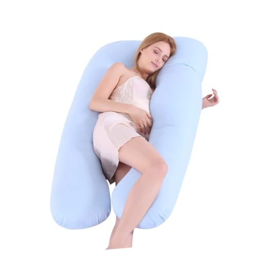 PEPLAYTAL 1Pieza Almohada U Shape para Embarazo Cojín De Cuerpo para Almohada para Maternidad Color Azul