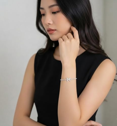Image of KOURA 925 Sterling Silver Bracelet for Women & Girls | Sleek Adjustable Link Design | Timeless Silver Jewellery for Everyday Use, Work, Celebrations & Thoughtful Gifting