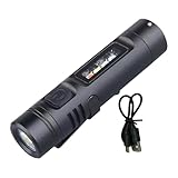 Generisch Kompakte Taschenlampe - Wiederaufladbarer 1200mAh Akku Multifunktional,Tragbare Taschenlampen für das Lesen in der Nacht - Für Nachtspaziergänge Und Camping Und Wandern Reisen Lesen Rucksa