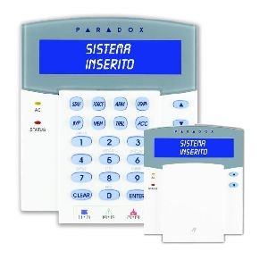 Paradox k641r teclado con VISUALIZZATORE alfanumerico LCD y lector de proximidad para control acceso integrado