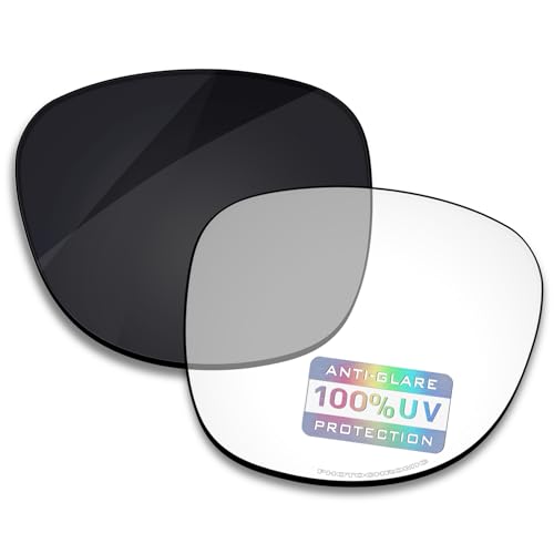 Bowyer HIGH DEFINITION Replacement Lenses for Ray-Ban Meta Wayfarer RW4008 53mm & Gen 2 RW4012 53mm AI Glasses - Clear to Dark Photochromic