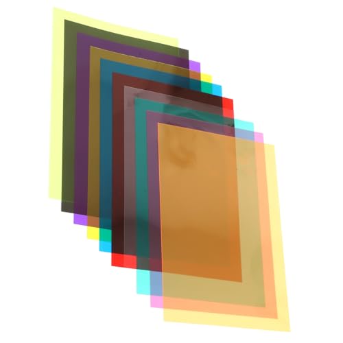 10pezzi Filtri Pvc Per Illuminazione Fotografica Gel Per Fogli Per e Luminosi