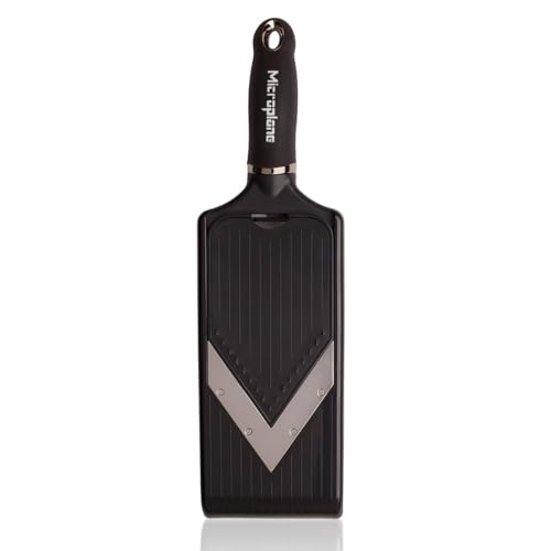 Comparison: Best V Slicer Mandoline 10 Microplane Adjustable Mandoline Slicer with V-Blade and Julienne Stainless Steel Blades, Handheld Mandoline for Potatoes, Carrots and Other Vegetables