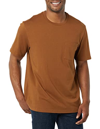 Image of Amazon Essentials Men's Short-Sleeve Crewneck Pocket T-Shirts, Pack of 2