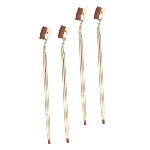 PartyKindom Eye Concealer Brush Set 4 Pcs Makeup Brush for Women Angled Flat for Blending