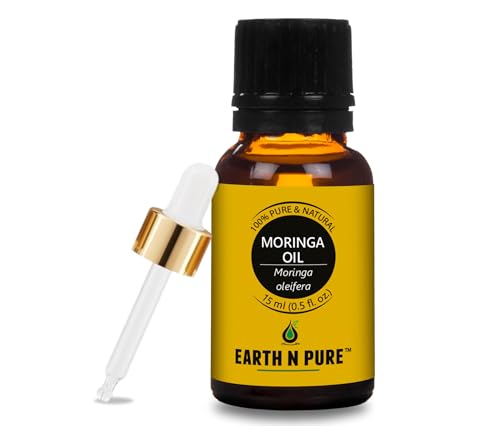 Image of Earth N Pure Moringa Oil Cold Pressed, Natural and Therapeutic Grade 15 ml