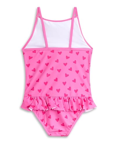 Peppa Pig Girls Swimsuit & Hooded Towel Poncho Toweling Robe Cover Up Set4