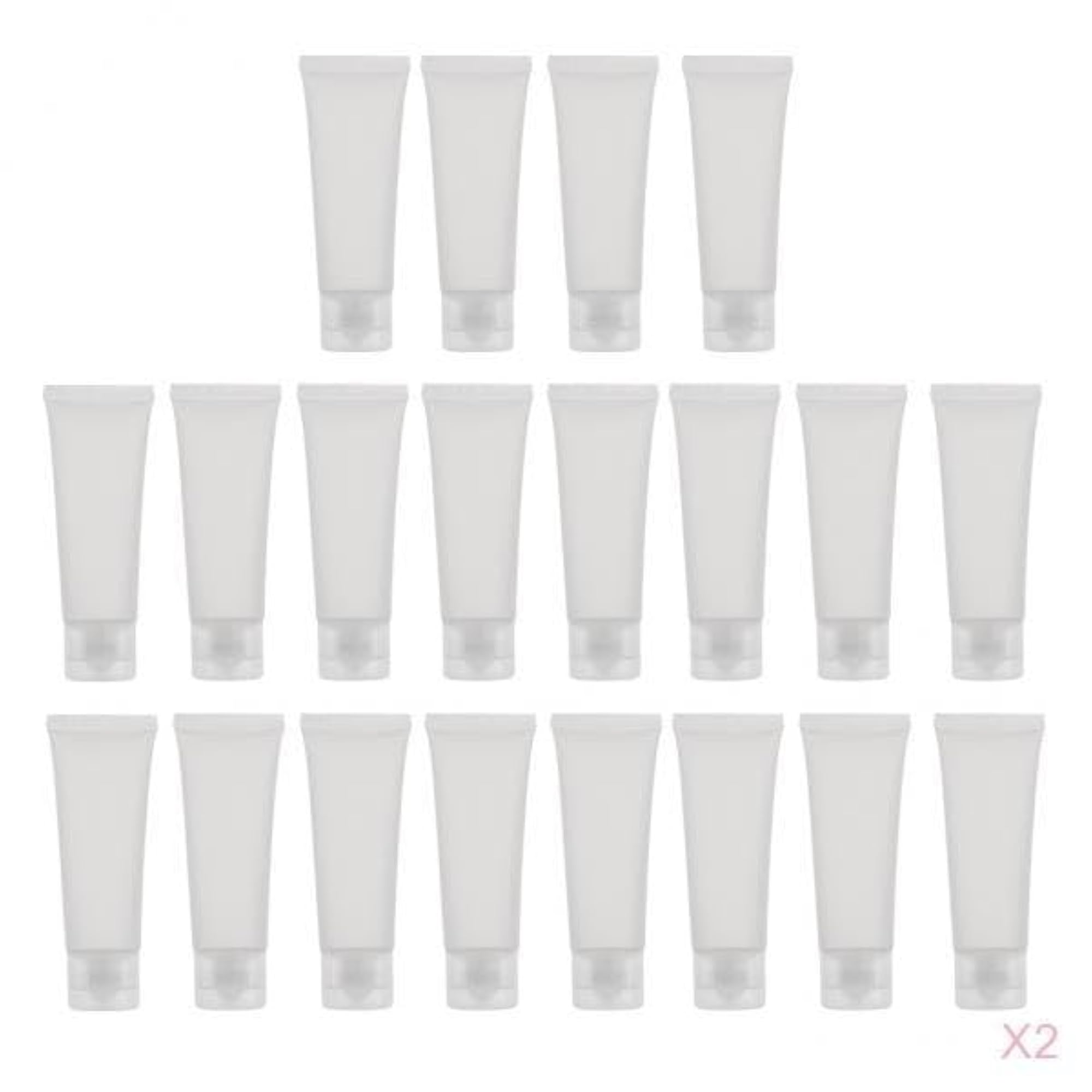 40PCS 50ml Empty Frosted Poly Tubes Bottles for Body Lotion
