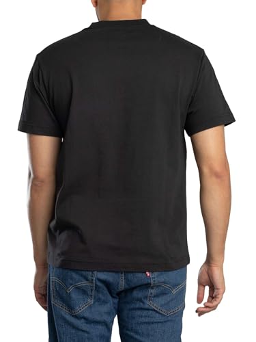 Vans Hombre Camiseta Clásica, Black/White, M