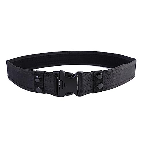 Men's Waistband with Quick Release Buckle Oxford Cloth Sports Belt for Outdoor Activities Climbing and Riding Black