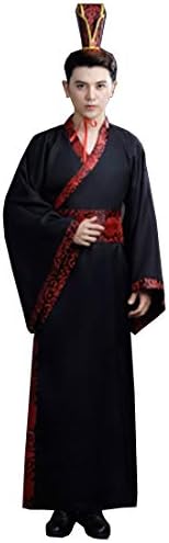 Men's Ancient Chinese Hanfu Dress Long Robe Traditional Cosplay Costume