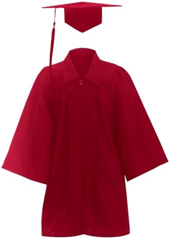 2026 Kids Graduation Cap and Gown Kindergarten Graduation Gown and Cap Set for Kids Boys Girls Preschool with Tassel