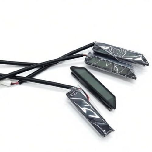JHO Black Housing Amber Front Grille LED Lights (4-Pack) with Clear Brackets & Wiring Harness Fit for Ford Ranger Raptor T9 2023-2026