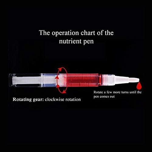 Cuticle Oil Pens Cuticle Revitalizer Pen Set Kit Nail Art Gel Polish Nutrition Pen Manicure Pedicure Tool Tips Pack of 5