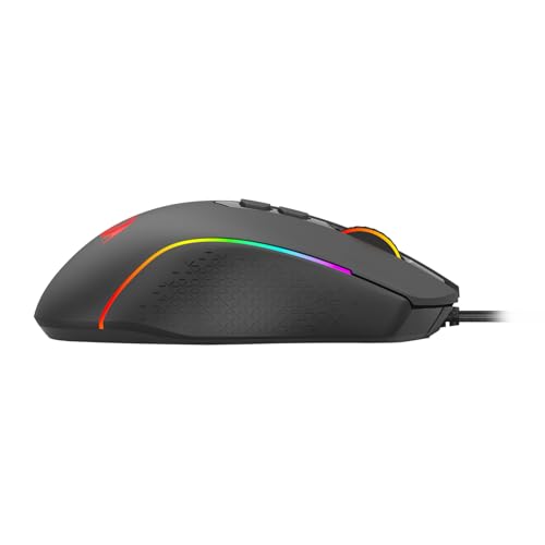 Mouse para juegos Redragon M615 con 8 botones programables y luces RGB 5