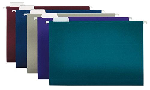 Office Depot 2-Tone Hanging File Folders, 1/5 Cut, 8 1/2In. X 14In., Legal Size, Assorted Colors, Box Of 25, Odom01945 #TOP1